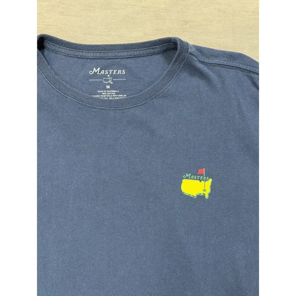 The Masters Past Champions (1934-2015) Golf T shirt Mens M T-Shirt Blue